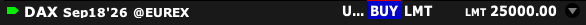 DAX futures order queue