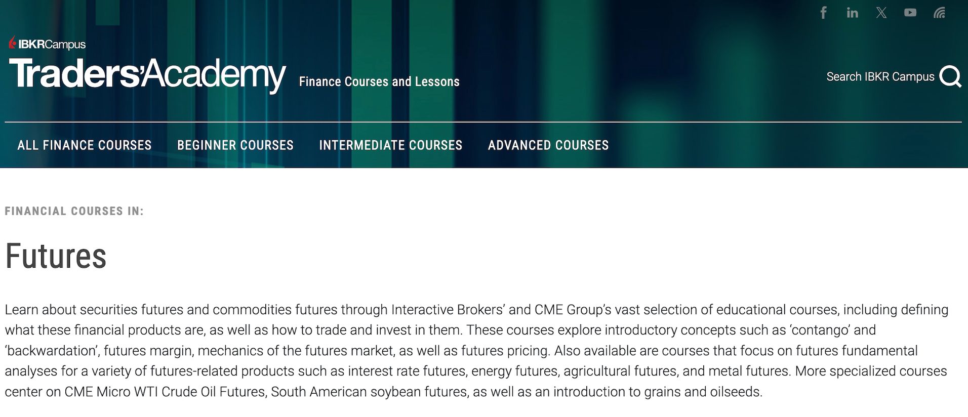 Introduction to futures trading guide on Interactive