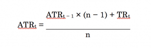 average true range formula