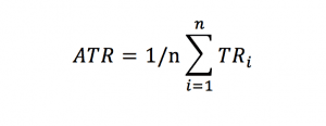 average true range formula