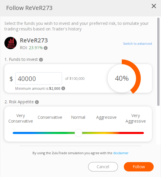 How to copy a trader on Zulutrade