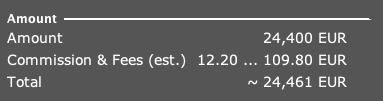 order ticket, CAC 40 trade