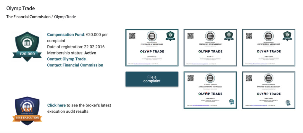 Olymp Trade registration on FinaCom