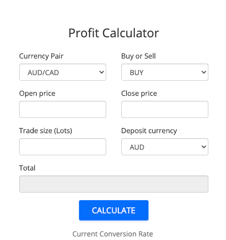 IronFX profit calculator