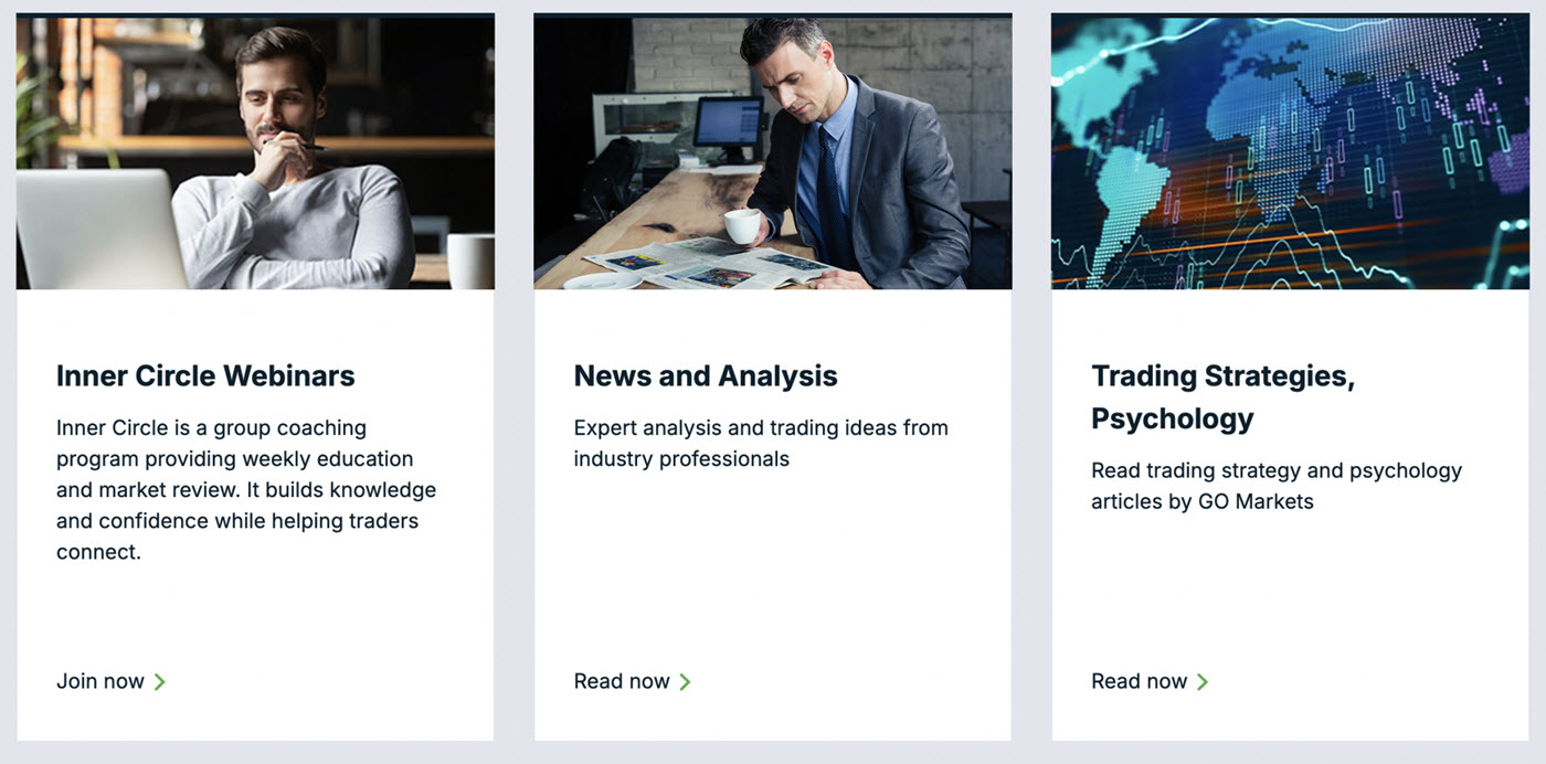 GO Markets education portal