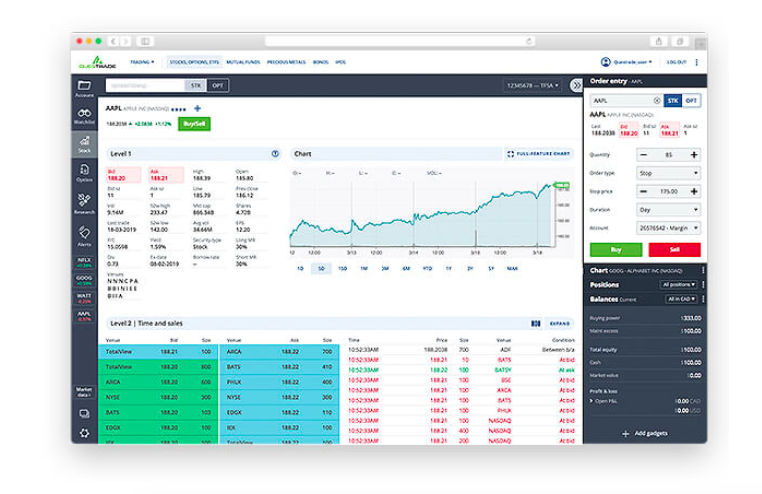 Questrade Web Platform