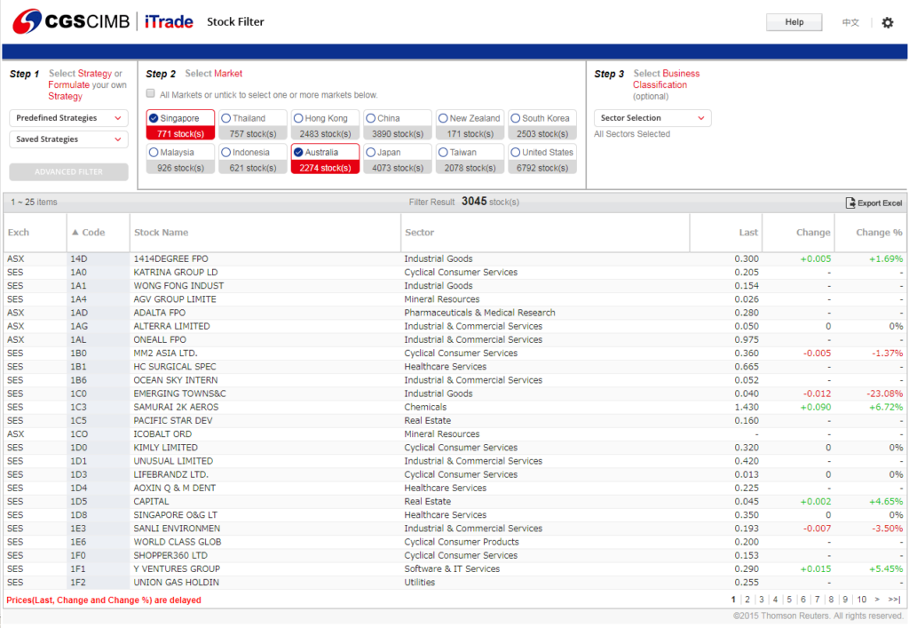 CGS-CIMB Stock Filter