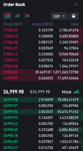 binance full order book