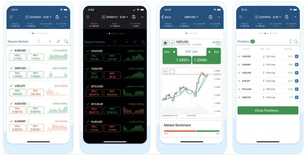 cTrader mobile app