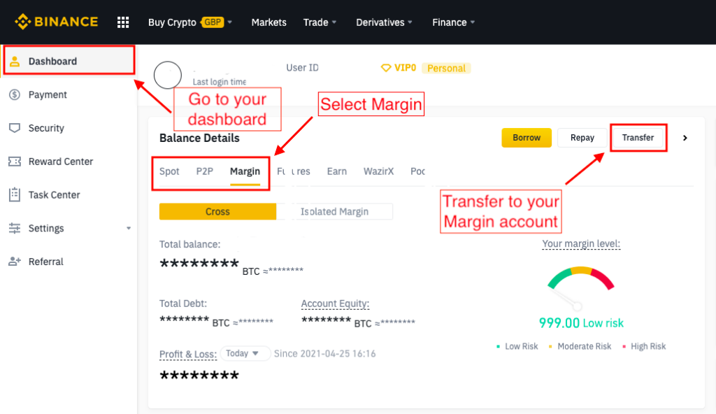 Binance crypto margin