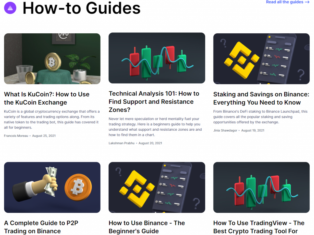 CoinMarketCap education, glossary and analysis guides