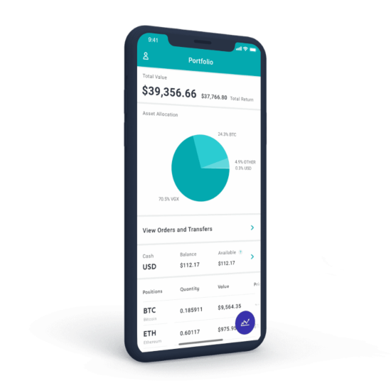 Invest Voyager mobile app