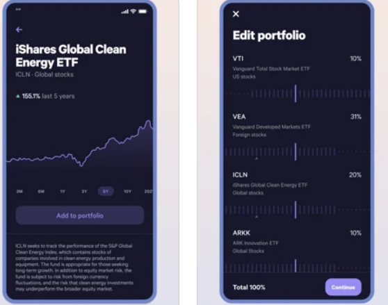 Wealthfront logo and how long to withdraw from updated portfolio