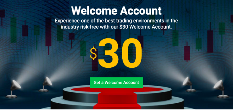 Tickmill: $30 No Deposit Welcome Bonus