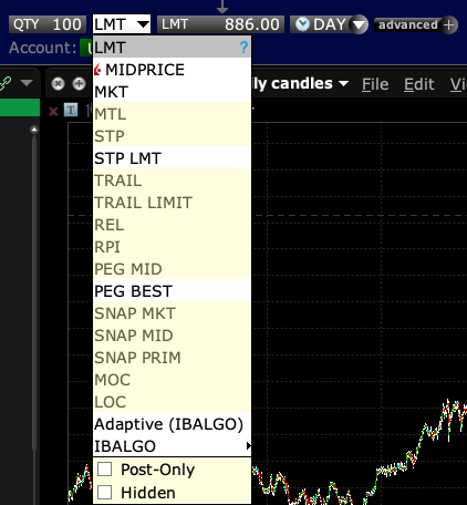 order types Interactive Brokers