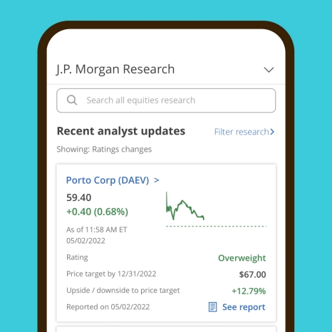 J.P. Morgan chase market research app