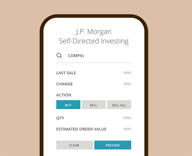J.P. Morgan self-directed investing account app