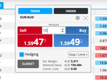 Placing a trade on TD365 CloudTrader