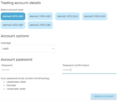 How to sign up for Icon FX demo account
