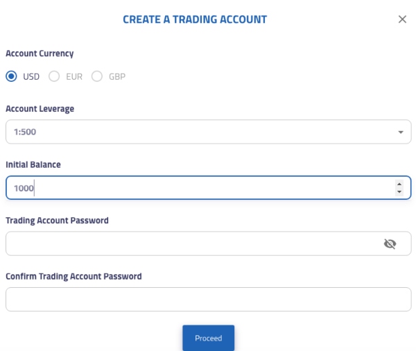 How to sign up for MCC Markets demo account
