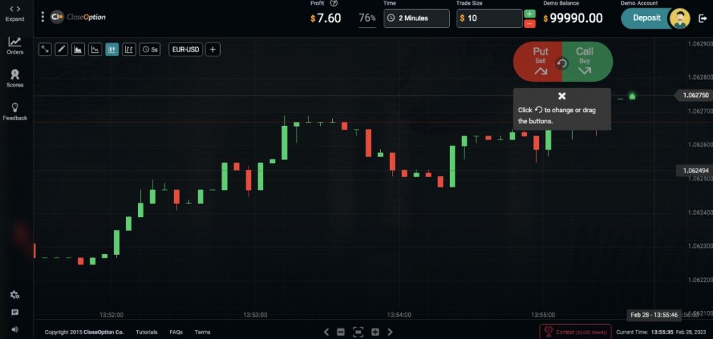 CloseOption trading platform