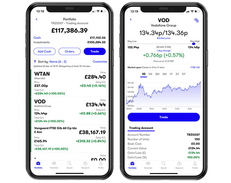 Interactive Investor app