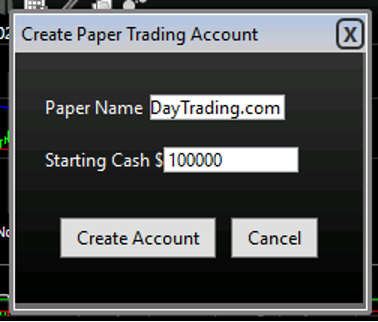 Opening a TC2000 demo account