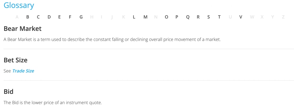 BUX Markets Glossary Of Terms