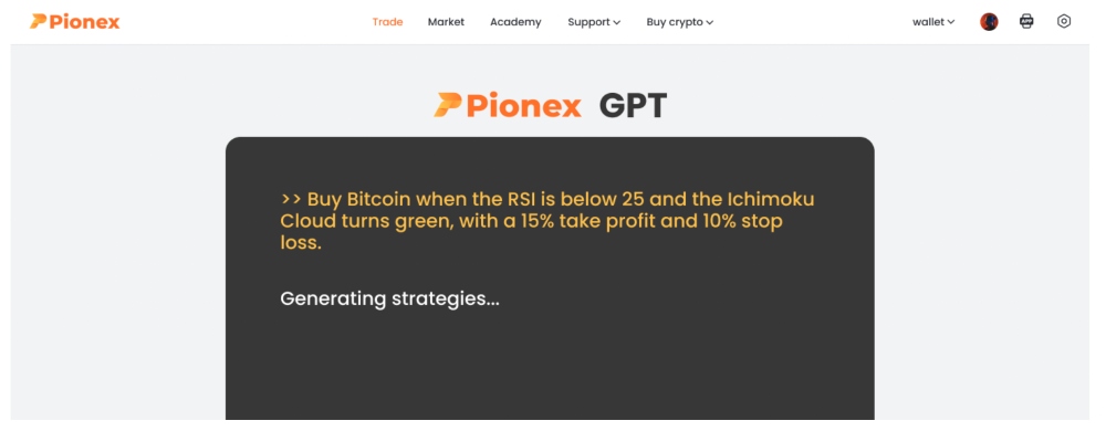 PionexGPT dashboard