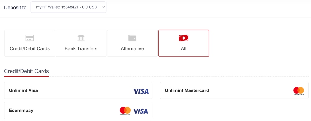 Cashier portal at HFM