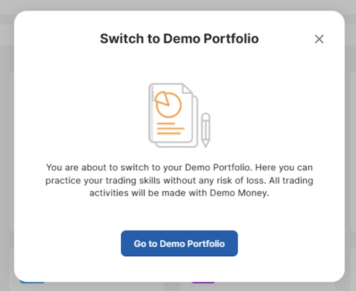 Process of opening a Woxa demo trading account