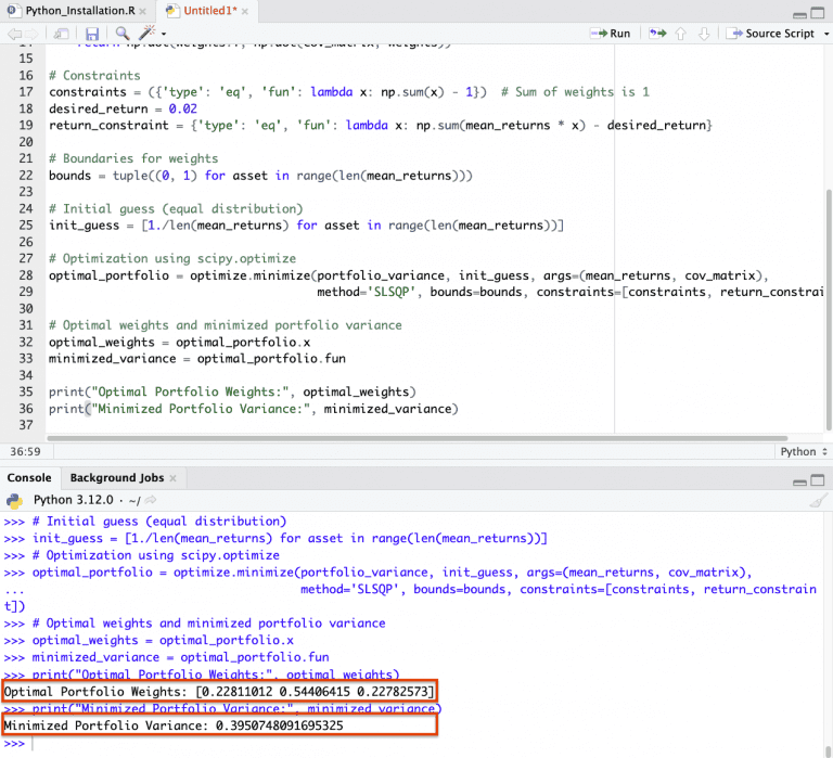 Conic Solvers in Financial Optimization Problems (Applications & Python Example)