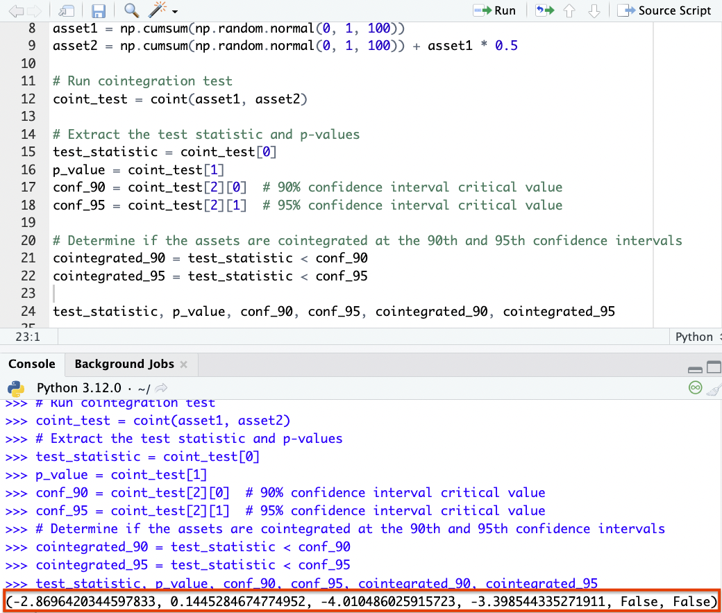 cointegration test