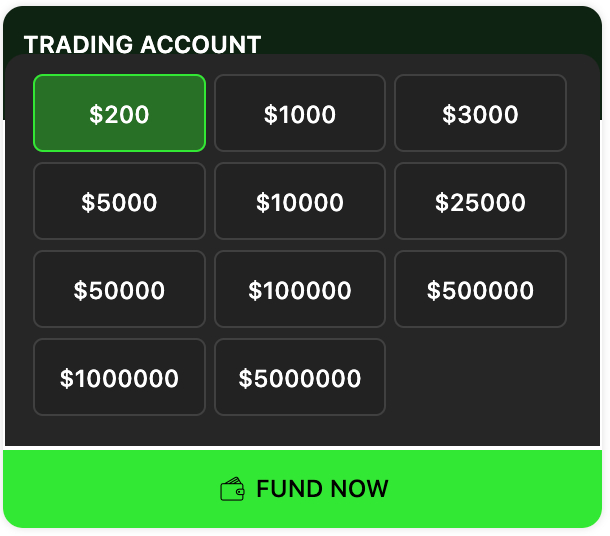 Making a deposit on IC Trading platform