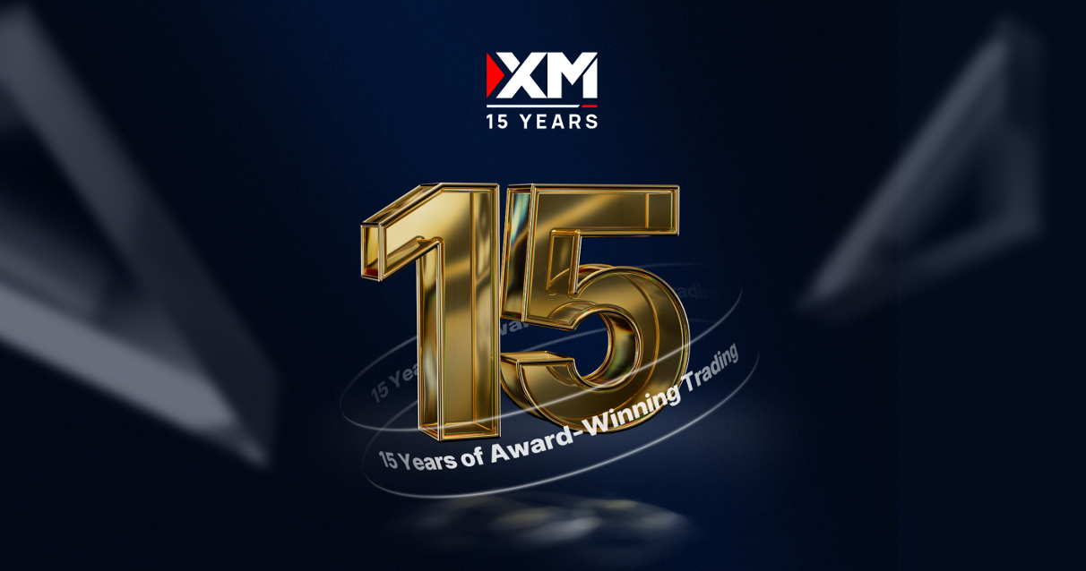 XM celebrates 15 years banner
