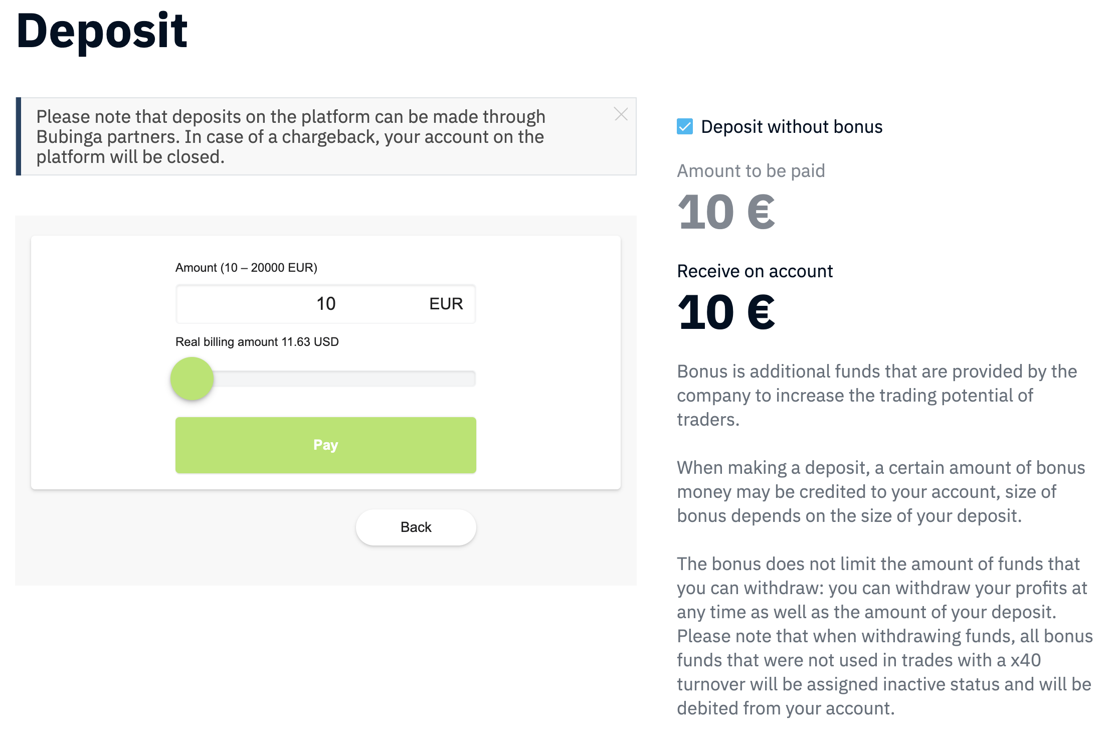 Bubinga cashier portal