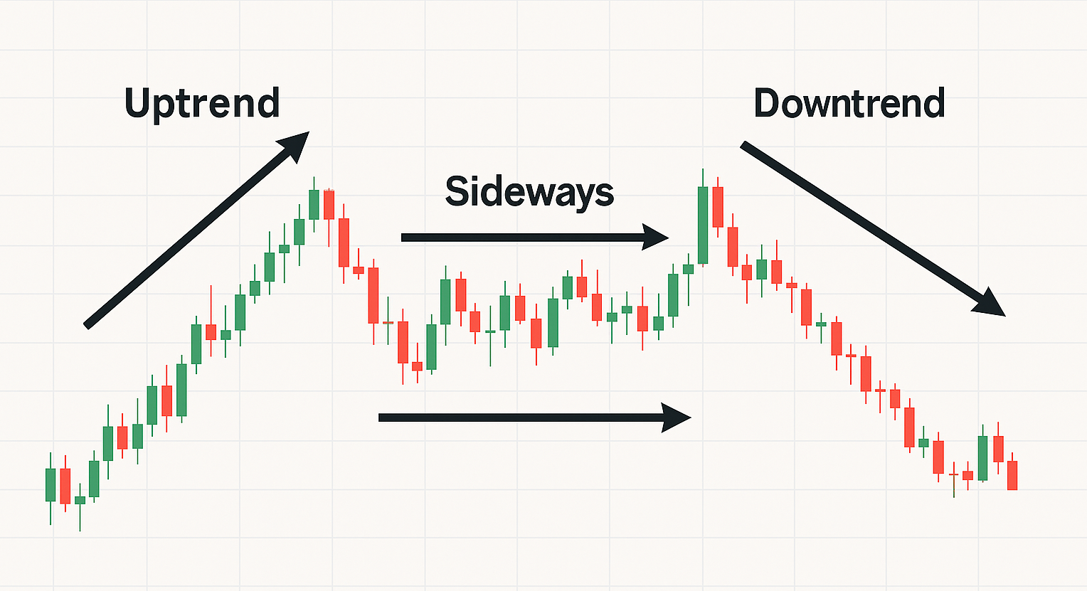 Typical trends on trading charts