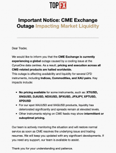 CME Trading Halted After Data Center Cooling Failure