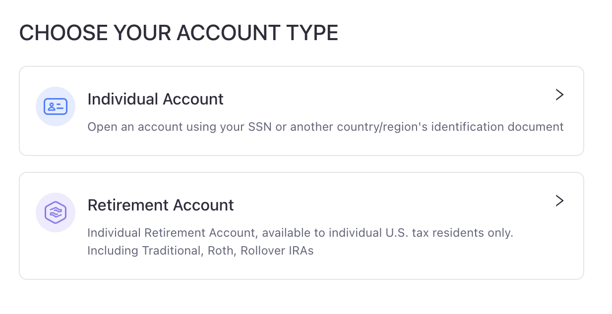 Opening a Trade.up account