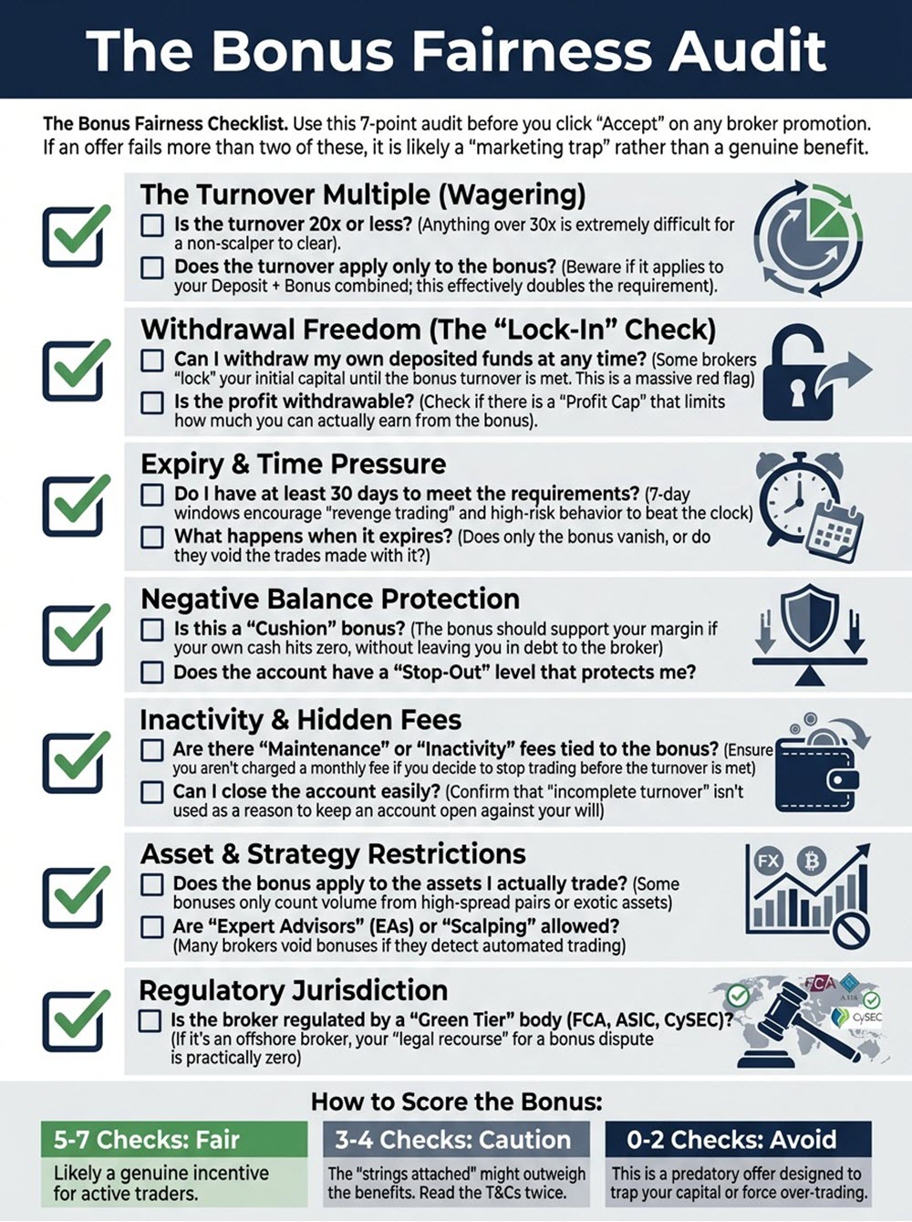 Bonus fairness checklist