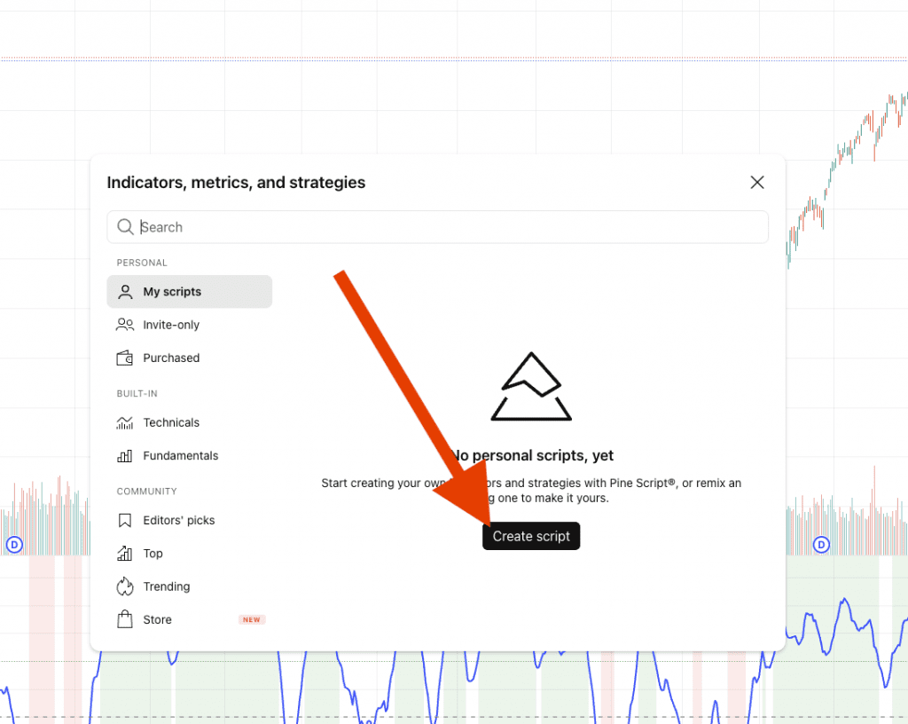 High-Low Logic Index setup on TradingView