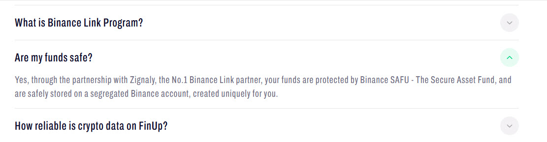 finup safe fund promise