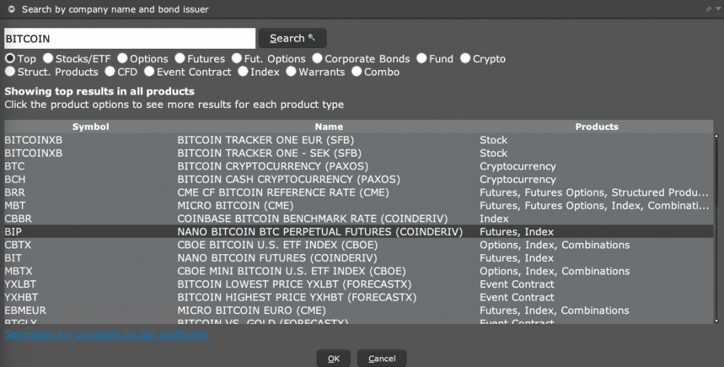 nano bitcoin btc perpetual futures