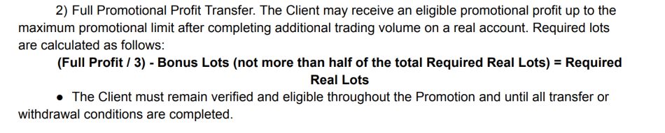 No deposit bonus clauses at Headway broker